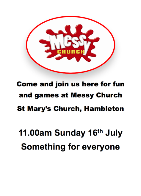 Messy Church 16 July 17