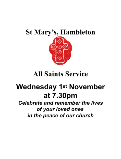 All Saints - 1 Nov 17