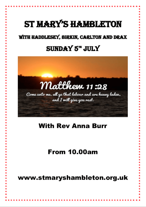 Notice - 5th July 2020