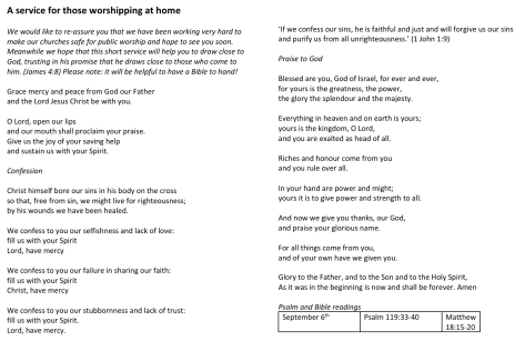 Home worship - 1