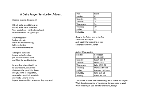 Daily Prayer - Advent - page 1