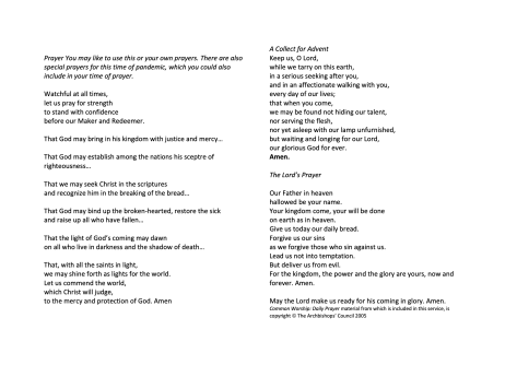 Daily Prayer - Advent - page 2