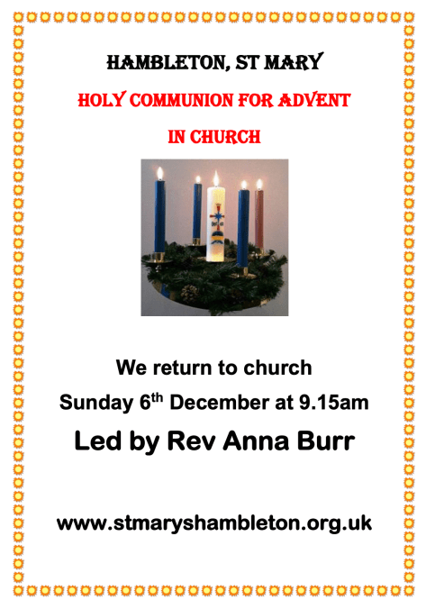 2nd - Advent Sunday 2020